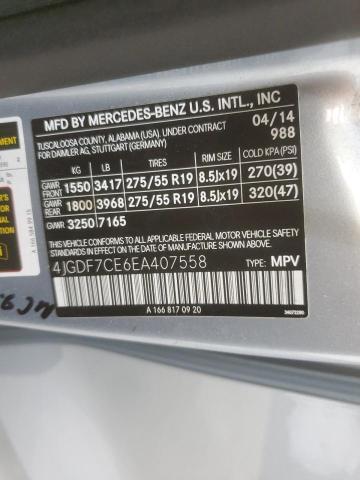 4JGDF7CE6EA407558 Mercedes-Benz Gl 450 4matic