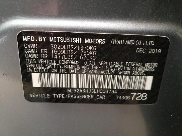 ML32A3HJ3LH003794 Mitsubishi MIRAGE ES
