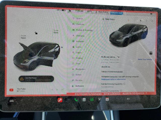 5YJYGDEE7LF025493 Tesla Model Y