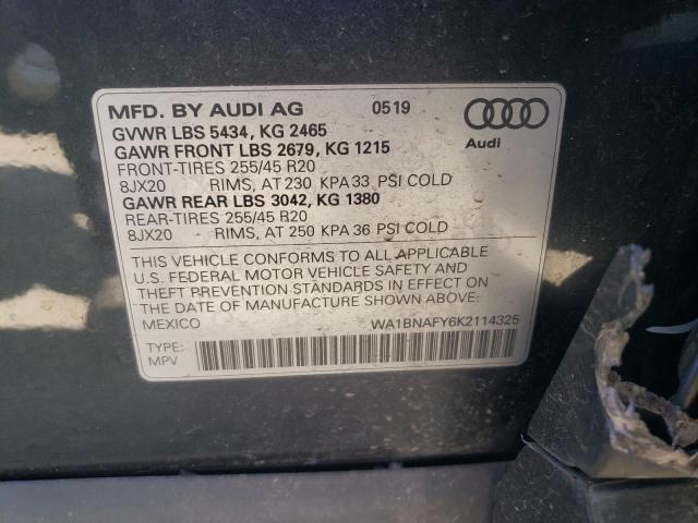 WA1BNAFY6K2114325 Audi Q5 Premium Plus
