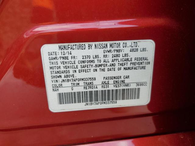 JN1BV7AP0FM337559 Infiniti Q50 BASE