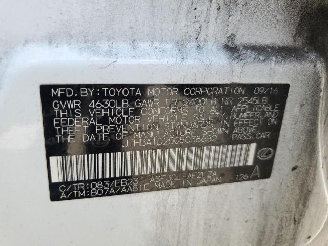 JTHBA1D25G5038682 Lexus IS 200T