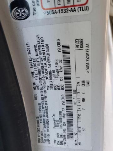 3FADP4AJ0JM110160 Ford FIESTA S