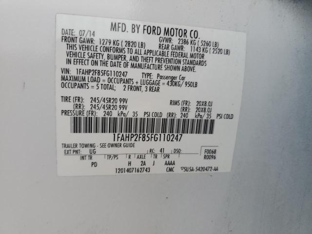 1FAHP2F85FG110247 Ford Taurus Limited