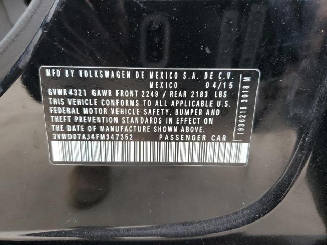 3VWD07AJ4FM347352 Volkswagen JETTA SE