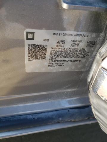 1G4ZP5SS6KU100870 Buick Lacrosse Essence