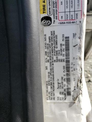 3FADP4AJ3GM167669 Ford FIESTA S