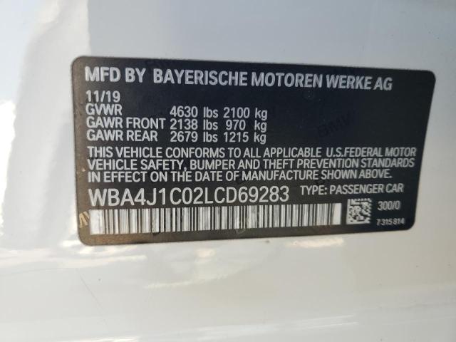 WBA4J1C02LCD69283 BMW 430i Gran Coupe