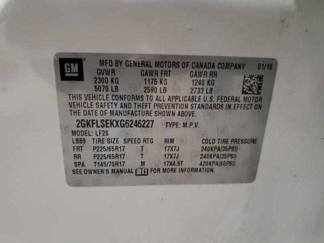 2GKFLSEKXG6246227 GMC Terrain Sle