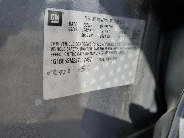 1G1BE5SM2J7117457 Chevrolet CRUZE LT