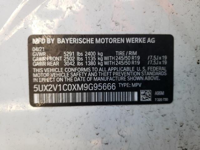 5UX2V1C0XM9G95666 BMW X4 Xdrive30i