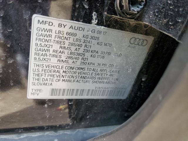 WA1VAAF77JD010848 Audi Q7 Prestige