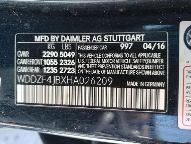 WDDZF4JBXHA026209 Mercedes-Benz E 300