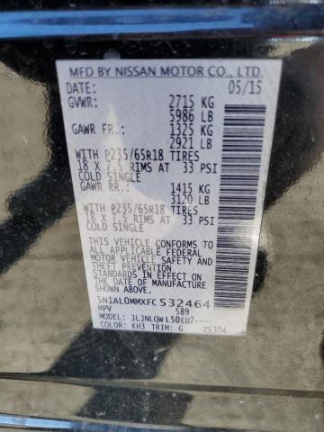 5N1AL0MMXFC532464 Infiniti QX60