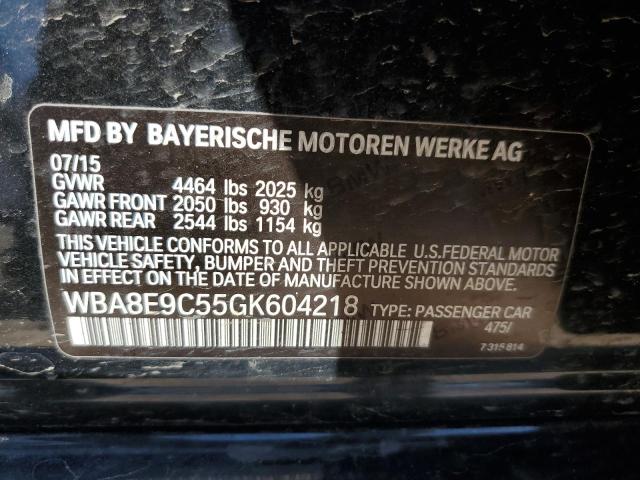 WBA8E9C55GK604218 BMW 328 I Sulev