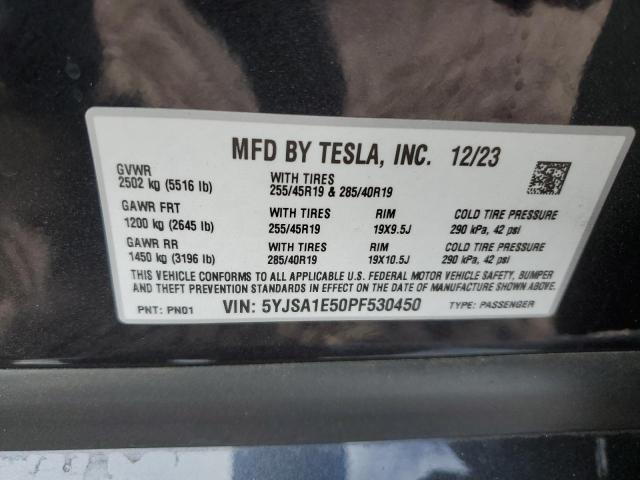 5YJSA1E50PF530450 Tesla MODEL S