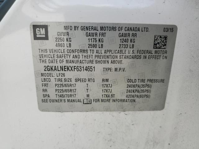 2GKALNEKXF6314651 GMC TERRAIN SL