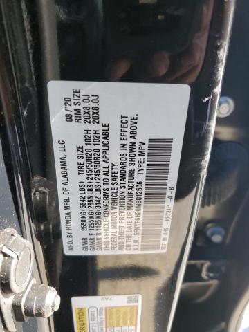 5FNYF6H20MB012506 Honda PILOT SE