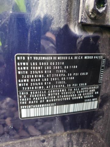 3VV2B7AX6NM096357 Volkswagen TIGUAN SE