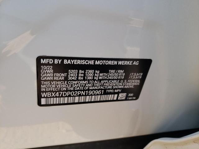 WBX47DP02PN190961 BMW X3 Sdrive30i