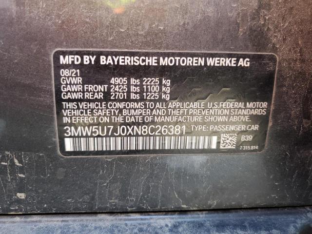 3MW5U7J0XN8C26381 BMW M340I