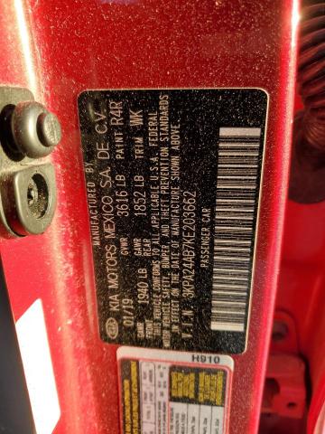 3KPA24AB7KE203662 KIA RIO S