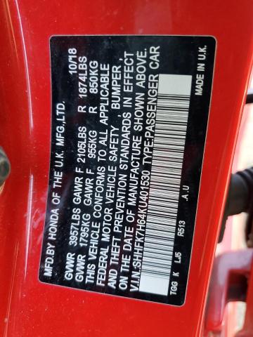 SHHFK7H64KU401530 Honda CIVIC EX