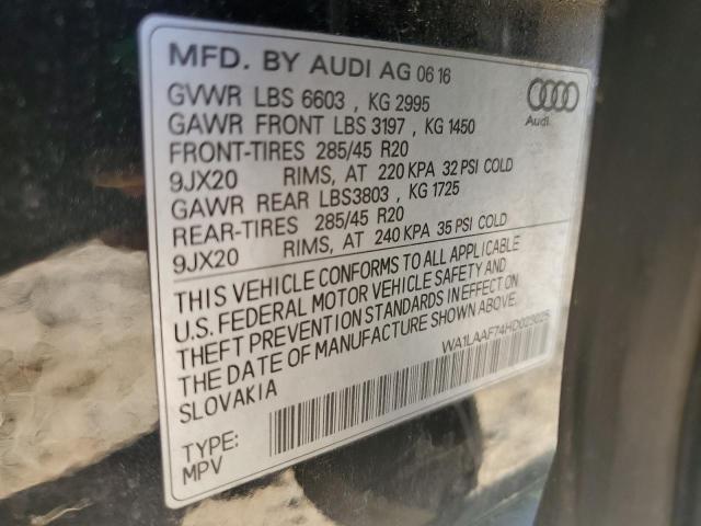 WA1LAAF74HD023025 Audi Q7 Premium Plus