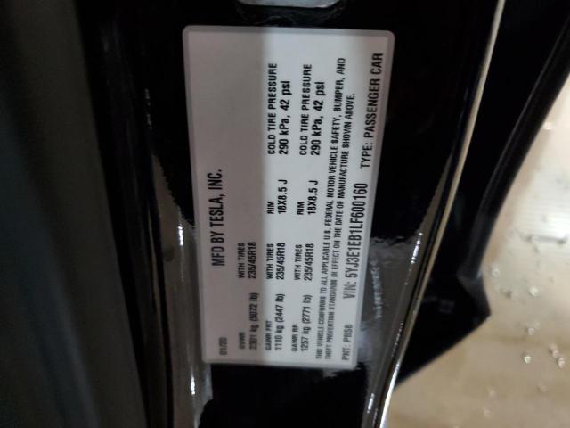 5YJ3E1EB1LF600160 Tesla MODEL 3