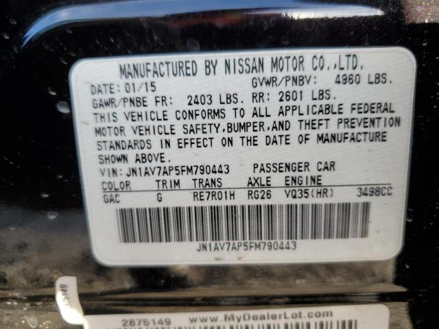 JN1AV7AP5FM790443 Infiniti Q50 Hybrid Premium