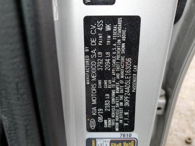 3KPF24AD5LE163056 KIA FORTE FE