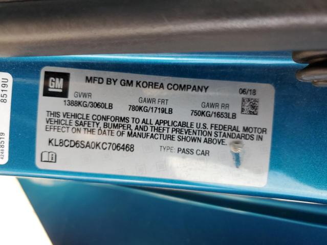 KL8CD6SA0KC706468 Chevrolet SPARK 1LT