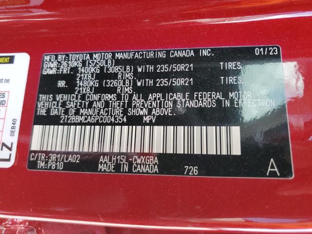2T2BBMCA6PC004354 Lexus Rx 350h Base