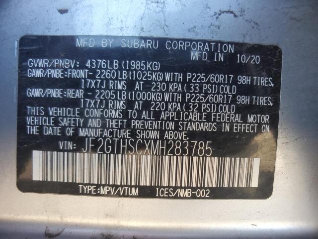 JF2GTHSCXMH283785 Subaru Crosstrek Sport