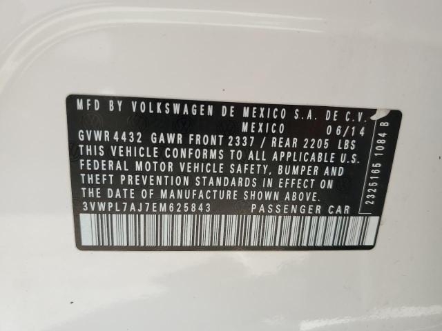 3VWPL7AJ7EM625843 Volkswagen JETTA TDI