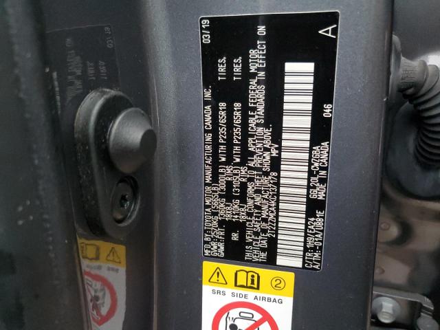 2T2ZZMCA4KC137178 Lexus Rx 350 Base
