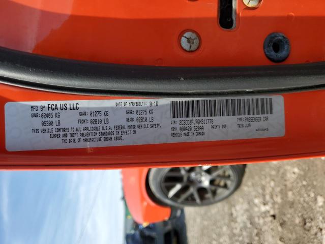 2C3CDZFJ7GH311778 Dodge Challenger R/t Scat Pack