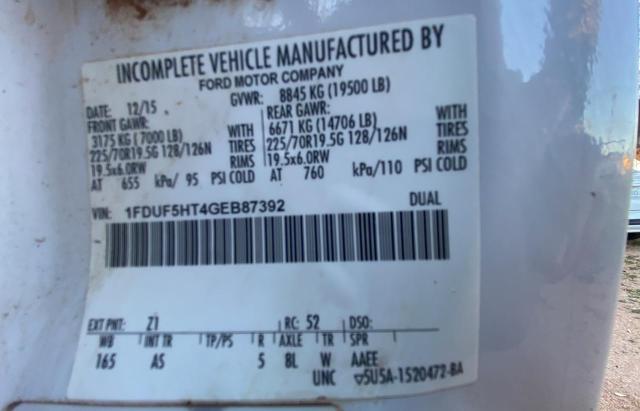 1FDUF5HT4GEB87392 Ford F550 Super Duty