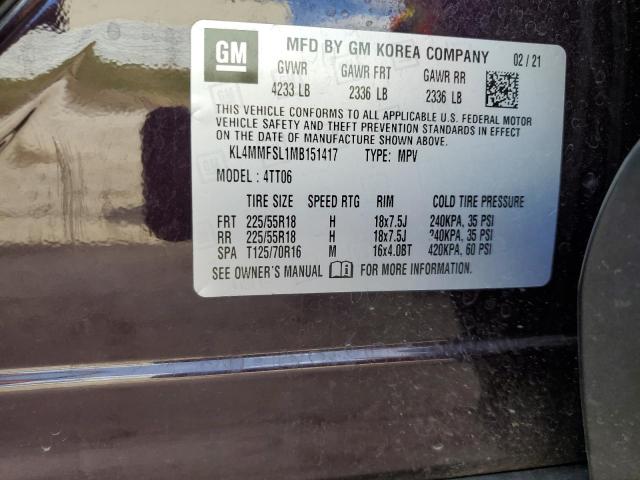 KL4MMFSL1MB151417 Buick Encore Gx Essence