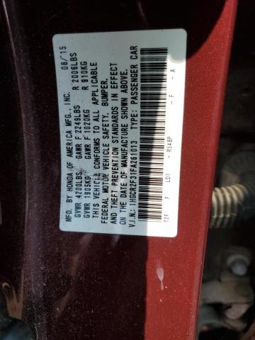 1HGCR2F31FA261013 Honda ACCORD LX