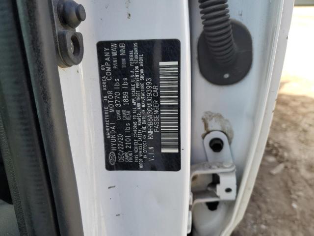 KMHRB8A30MU093993 Hyundai Venue Se