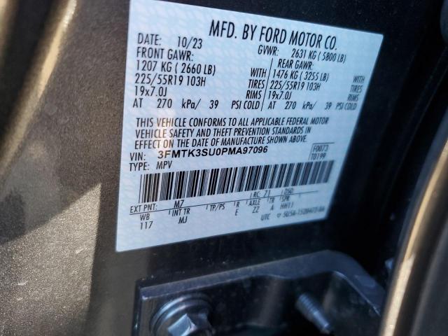 3FMTK3SU0PMA97096 Ford Mustang Mach-e Premium
