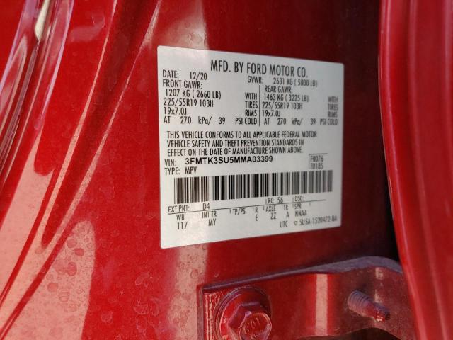 3FMTK3SU5MMA03399 Ford Mustang Mach-e Premium