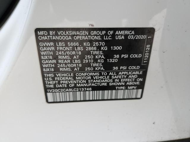 1V2GC2CA9LC213746 Volkswagen Atlas Cross Sport S