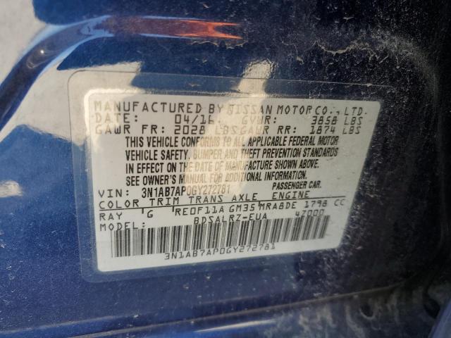 3N1AB7AP0GY272781 Nissan SENTRA S