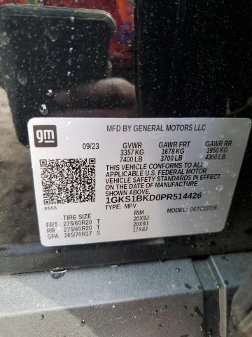 1GKS1BKD0PR514426 GMC YUKON SLT