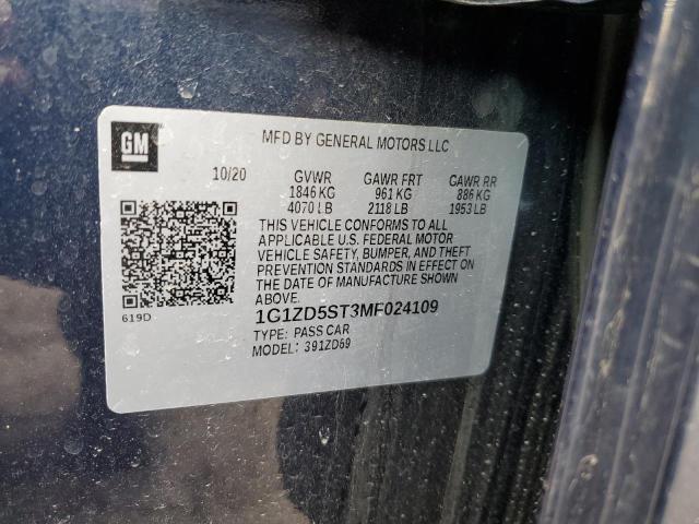 1G1ZD5ST3MF024109 Chevrolet MALIBU LT