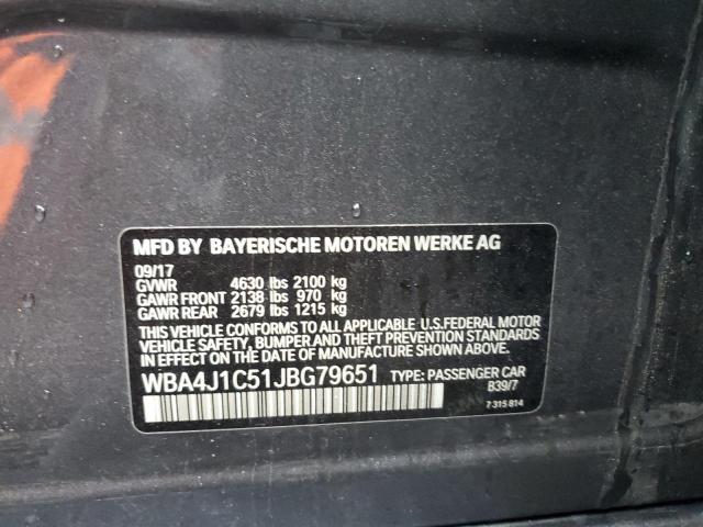 WBA4J1C51JBG79651 BMW 430i Gran Coupe