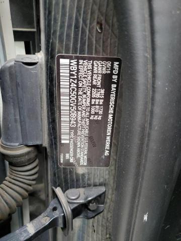 WBY1Z4C50GV508943 BMW I3 REX