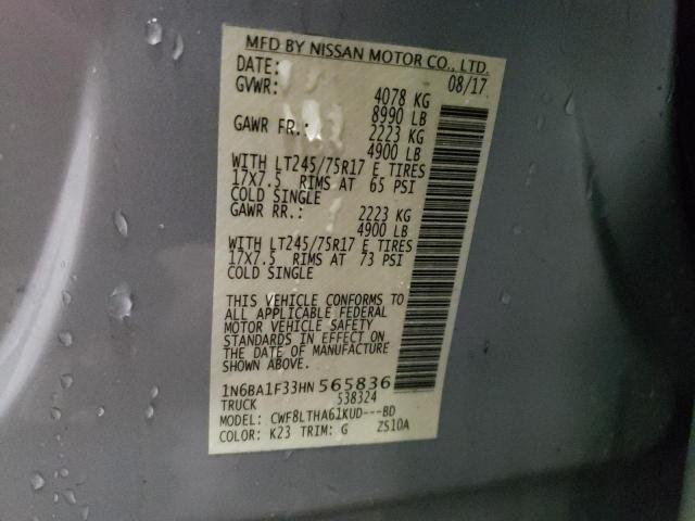 1N6BA1F33HN565836 Nissan TITAN XD S